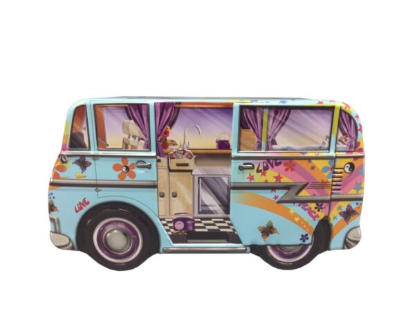 Volkswagen bus hippy blauw