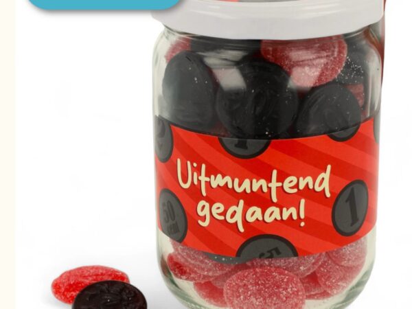 snoeppot uitmuntend gedaan