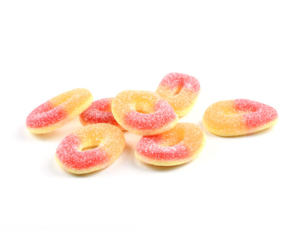 perzik ringen snoepjes