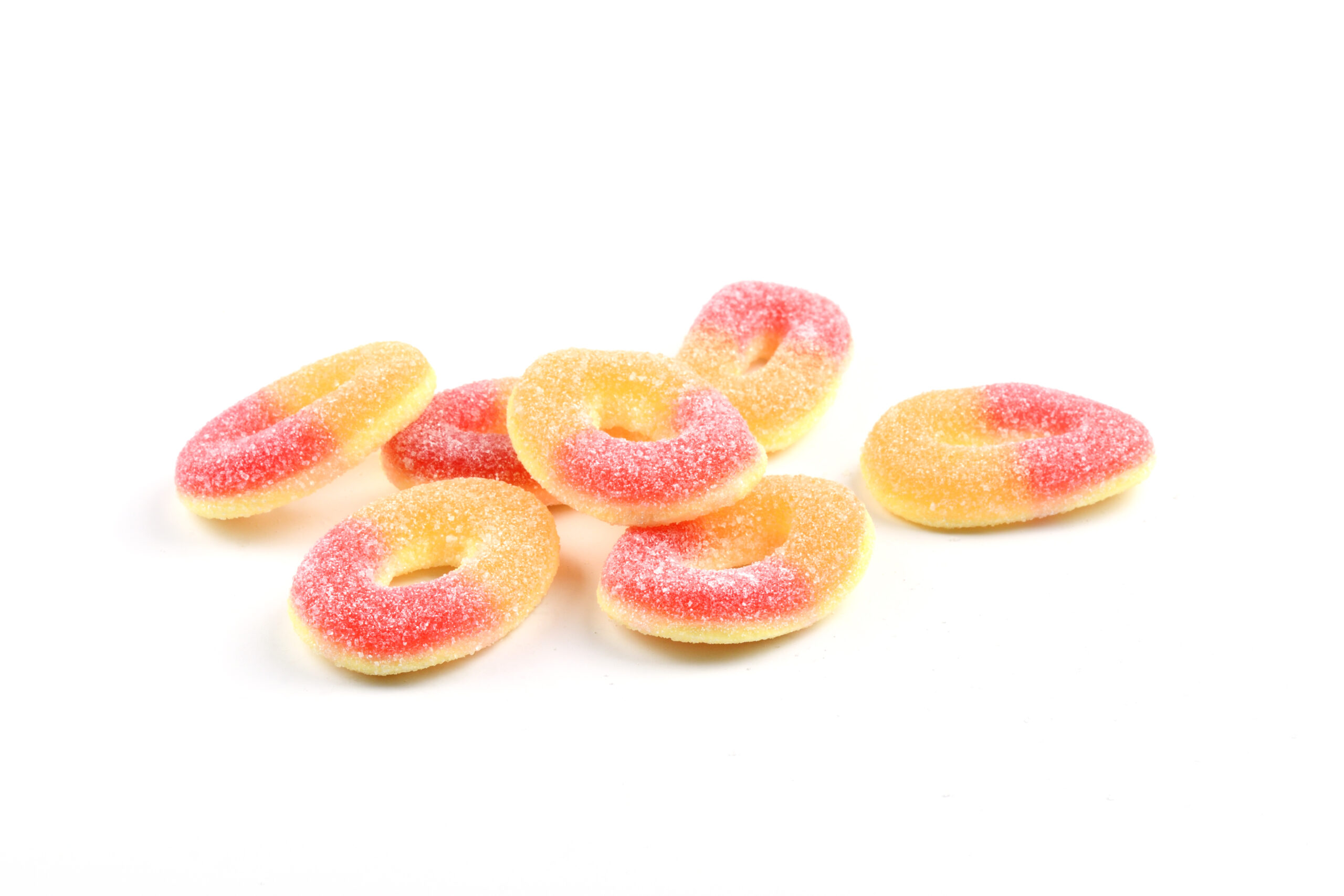 perzik ringen snoepjes